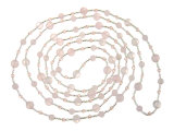 Бусы redrobe "Розовая дымка", розовый кварц, стекло, 168 см