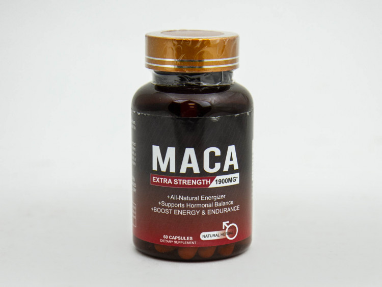 Мака Экстра Сила 1900 мг Maca Extra Strength 1900mg – натуральный энергетик и поддержка гормонального баланса, 60 капсул 