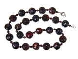 Бусы redrobe «Совоокая Афина», агат, гранат, стекло, 56 см