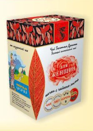 Зеленый китайский чай "Для женщин", 20 фильтр/пак