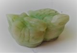 Фигурка "Утки мандаринки", нефрит, 5 см