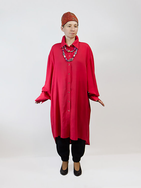 Платье-рубашка oversize, redrobe 8