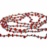 Бусы redrobe «Лазурный прибой», коралл, бирюза, стекло, 124 см