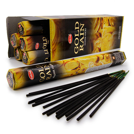 Благовония "Золотой дождь Gold Rain" HEM HEXA шестигранники
